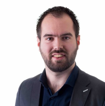 Foto van Marcel Mounoury bij testimonial