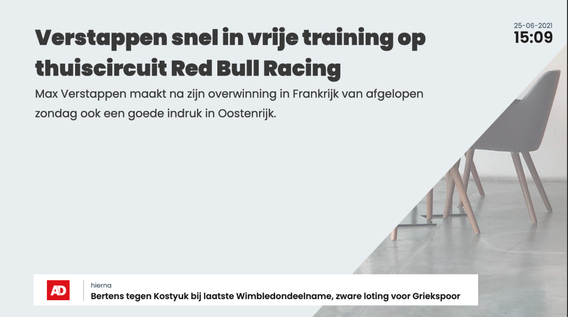 Met nieuws- en weerberichten.